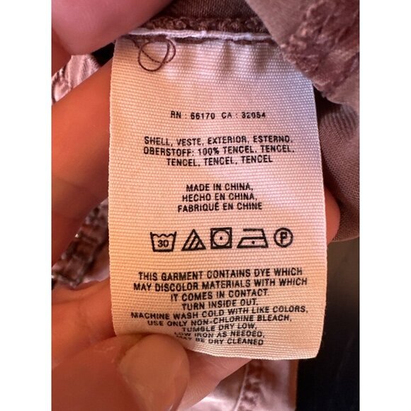 Hei Hei Brown Embroidered Jogger Pants XS Elastic Waist Drawstring Tassels - Picture 5 of 7